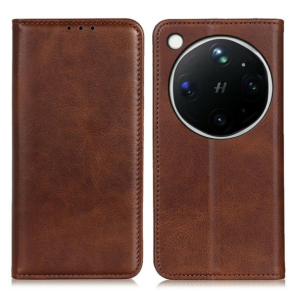 For Oppo Find X9 Ultra 5G Case Cowhide Texture Split Leather Flip Wallet Phone Cover