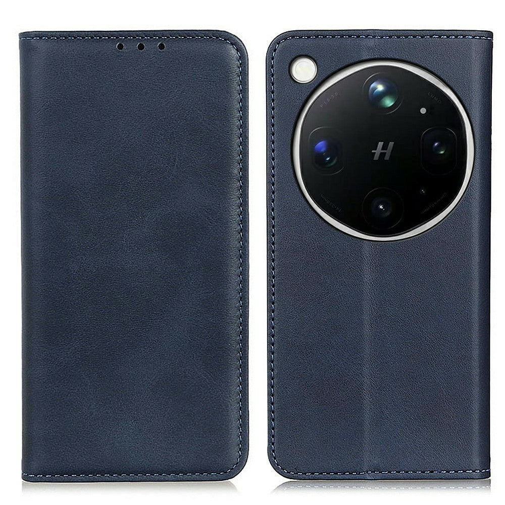 For Oppo Find X9 Ultra 5G Case Cowhide Texture Split Leather Flip Wallet Phone Cover