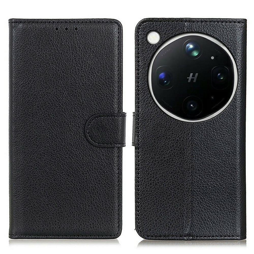 For Oppo Find X9 Ultra 5G Wallet Case PU Leather Phone Cover Litchi Texture