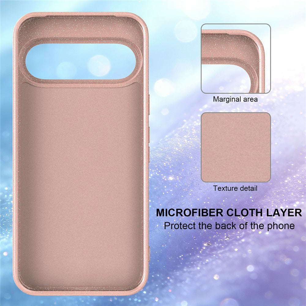For Google Pixel 11 Pro Magnetic Case Glitter TPU Shockproof Phone Cover with Lanyard