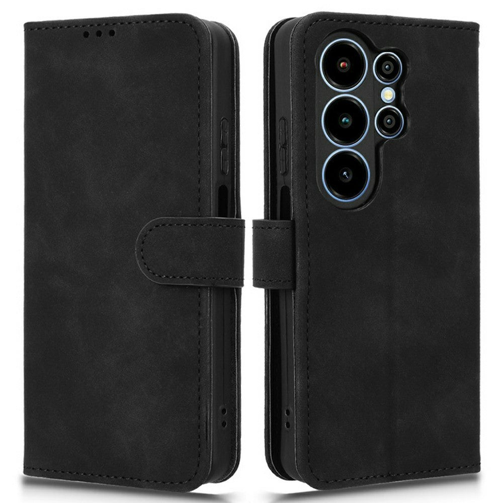 For Blackview Wave 10 Leather Case Skin Feel Anti Drop Wallet Stand Flip Phone Cover
