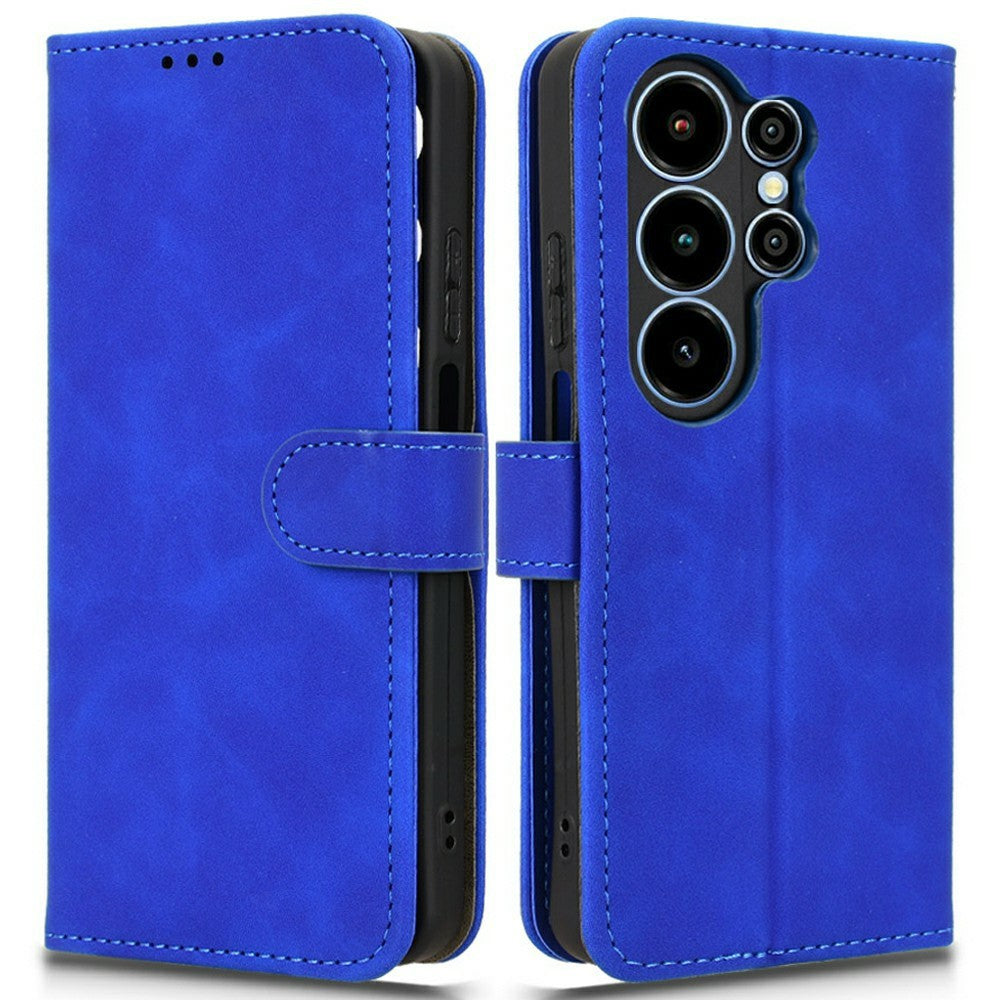 For Blackview Wave 10 Leather Case Skin Feel Anti Drop Wallet Stand Flip Phone Cover