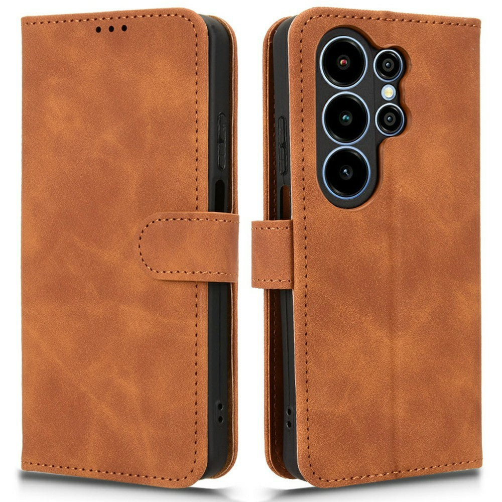 For Blackview Wave 10 Leather Case Skin Feel Anti Drop Wallet Stand Flip Phone Cover