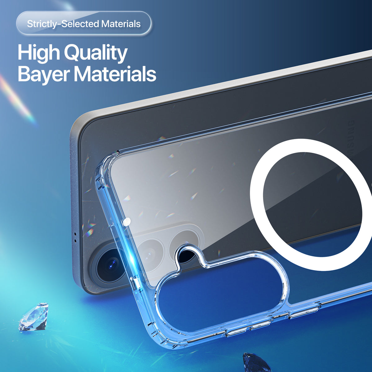DUX DUCIS for Samsung Galaxy S26 FE Clin Series Back Cover PC + TPU Clear Phone Case