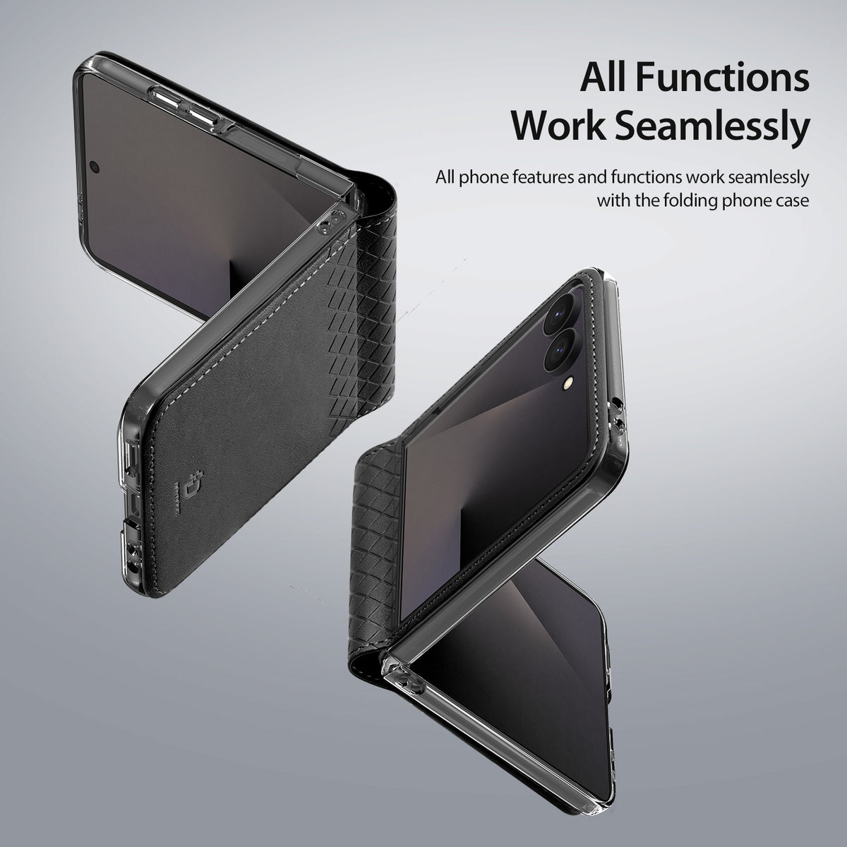 DUX DUCIS for Samsung Galaxy Z Flip8 Case  Bril Series Leather+PC Phone Cover