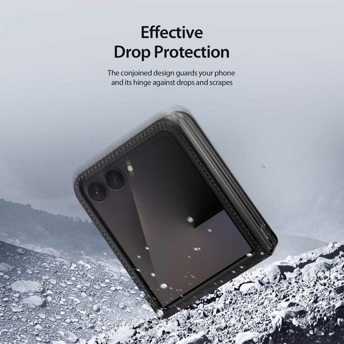DUX DUCIS for Samsung Galaxy Z Flip8 Case  Bril Series Leather+PC Phone Cover