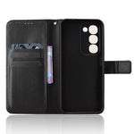 For Realme C100x 4G / C100 4G Leather Wallet Case with Strap Diamond Texture Phone Cover