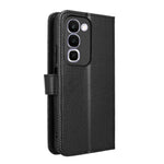 For Realme C100x 4G / C100 4G Leather Wallet Case with Strap Diamond Texture Phone Cover
