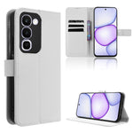 For Realme C100x 4G / C100 4G Leather Wallet Case with Strap Diamond Texture Phone Cover