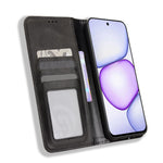 For Realme C100x 4G / C100 4G Leather Case Wallet Stand Retro Texture Phone Cover