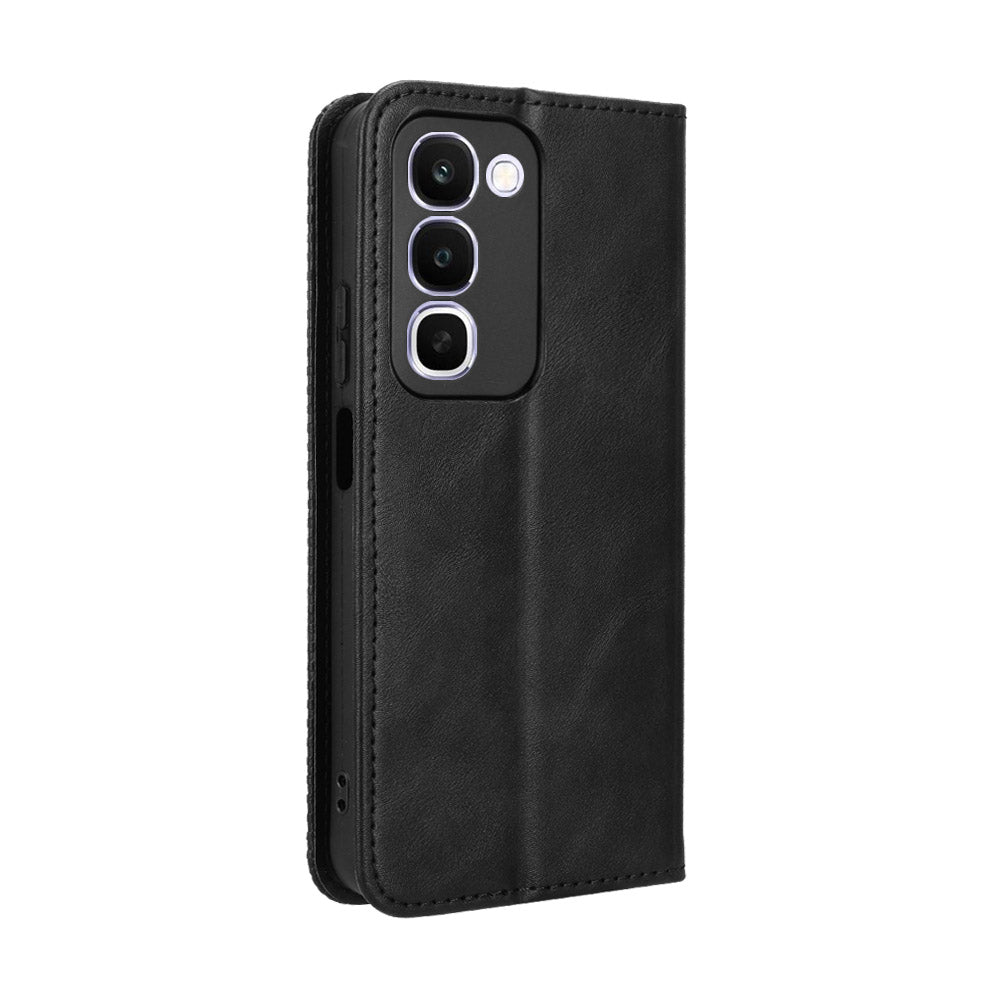 For Realme C100x 4G / C100 4G Leather Case Wallet Stand Retro Texture Phone Cover
