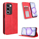 For Realme C100x 4G / C100 4G Leather Case Wallet Stand Retro Texture Phone Cover