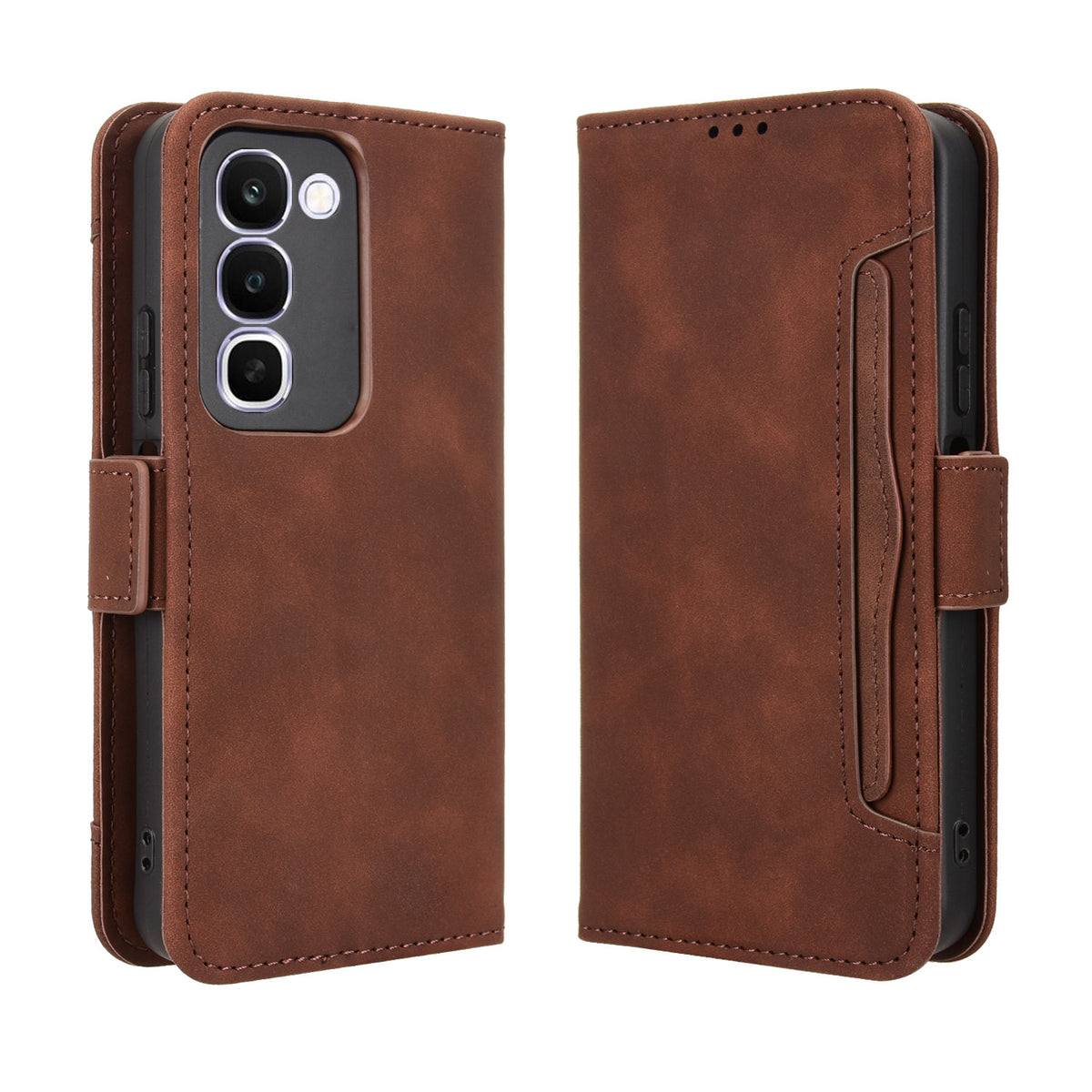 For Realme C100x 4G / C100 4G Leather Case Phone Wallet Cover with Multiple Card Slots