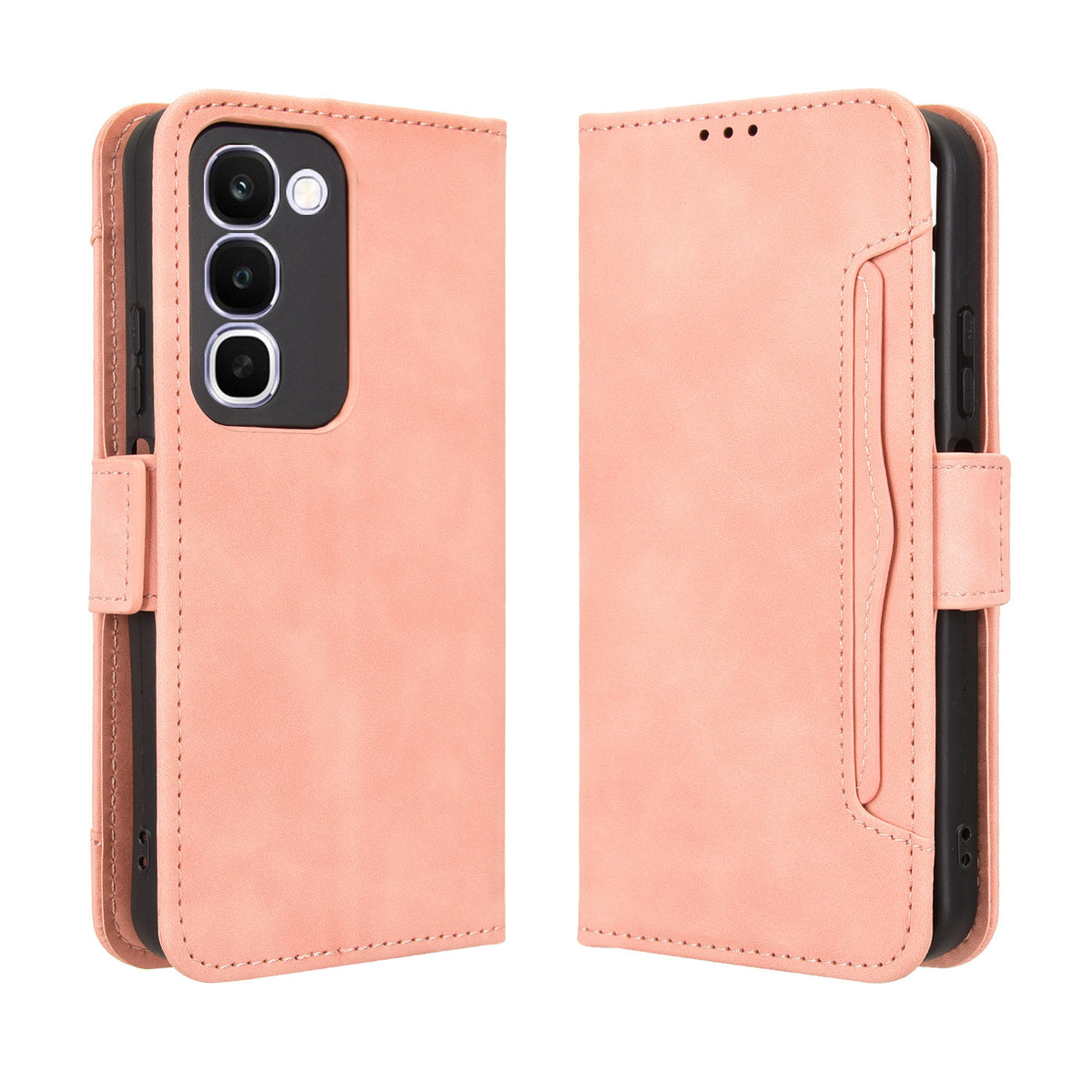 For Realme C100x 4G / C100 4G Leather Case Phone Wallet Cover with Multiple Card Slots