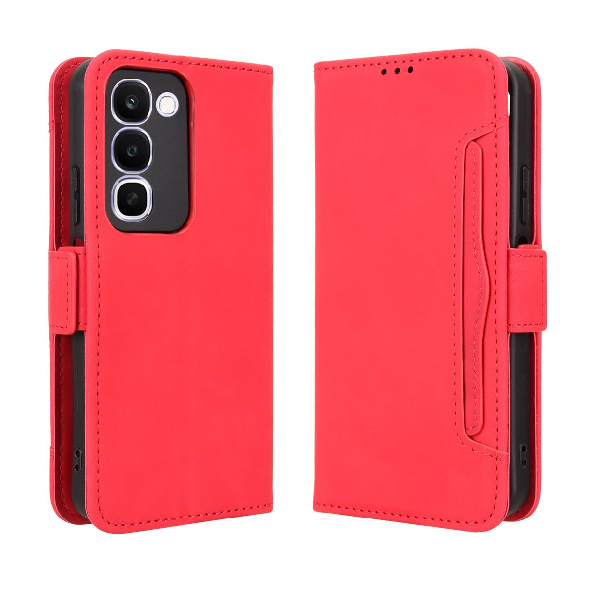 For Realme C100x 4G / C100 4G Leather Case Phone Wallet Cover with Multiple Card Slots