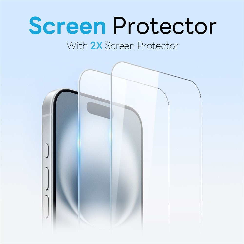 NORTHJO For iPhone 16 Plus Case with Magnetic Stand Compatible with MagSafe Translucent Matte Shockproof Phone Cover with 2Pcs Tempered Glass Protector + 2Pcs Lens Film