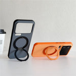 For Xiaomi 17 Pro Max Magnetic Case 2-in-1 Dual Color Shockproof Cover with 360° Rotating Ring Kickstand