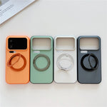 For Xiaomi 17 Pro Max Magnetic Case 2-in-1 Dual Color Shockproof Cover with 360° Rotating Ring Kickstand