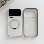 For Xiaomi 17 Pro Max Magnetic Case 2-in-1 Dual Color Shockproof Cover with 360° Rotating Ring Kickstand