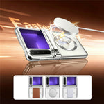 For Huawei Pura X Case Magnetic Rotating Kickstand Clear PC Phone Cover