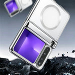 For Huawei Pura X Case Magnetic Rotating Kickstand Clear PC Phone Cover