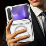 For Huawei Pura X Case Magnetic Rotating Kickstand Clear PC Phone Cover
