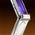 For Huawei Pura X Case Magnetic Rotating Kickstand Clear PC Phone Cover