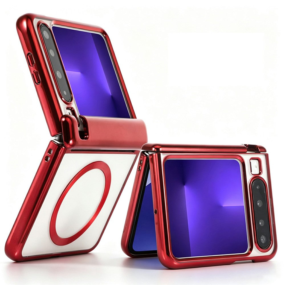 For Huawei Pura X Case Magnetic Rotating Kickstand Clear PC Phone Cover