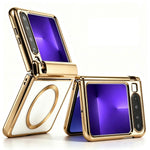 For Huawei Pura X Case Magnetic Rotating Kickstand Clear PC Phone Cover