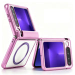 For Huawei Pura X Case Magnetic Rotating Kickstand Clear PC Phone Cover