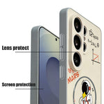 For Samsung Galaxy S26 Ultra Magnetic Case Cute Astronaut Pattern Shockproof TPU Phone Cover