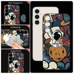 For Samsung Galaxy A56 5G Case Cartoon Rocket Astronaut Pattern TPU Protective Phone Cover