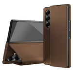 For Samsung Galaxy Z Fold8 Ultra Case Aramid Fiber Texture Leather + PC Stand Phone Cover