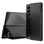 For Samsung Galaxy Z Fold8 Ultra Case Aramid Fiber Texture Leather + PC Stand Phone Cover