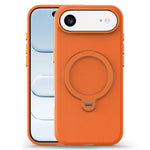 For iPhone Air Case Magnetic Rotating Kickstand Tech Fabric TPU Protective Cover