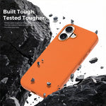 For iPhone 17 Magnetic Case Tech Fabric Coated TPU + PC Anti-Drop Phone Cover