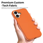 For iPhone 17 Magnetic Case Tech Fabric Coated TPU + PC Anti-Drop Phone Cover