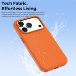 For iPhone 17 Pro Magnetic Case Tech Fabric Coated TPU + PC Anti-Drop Phone Cover