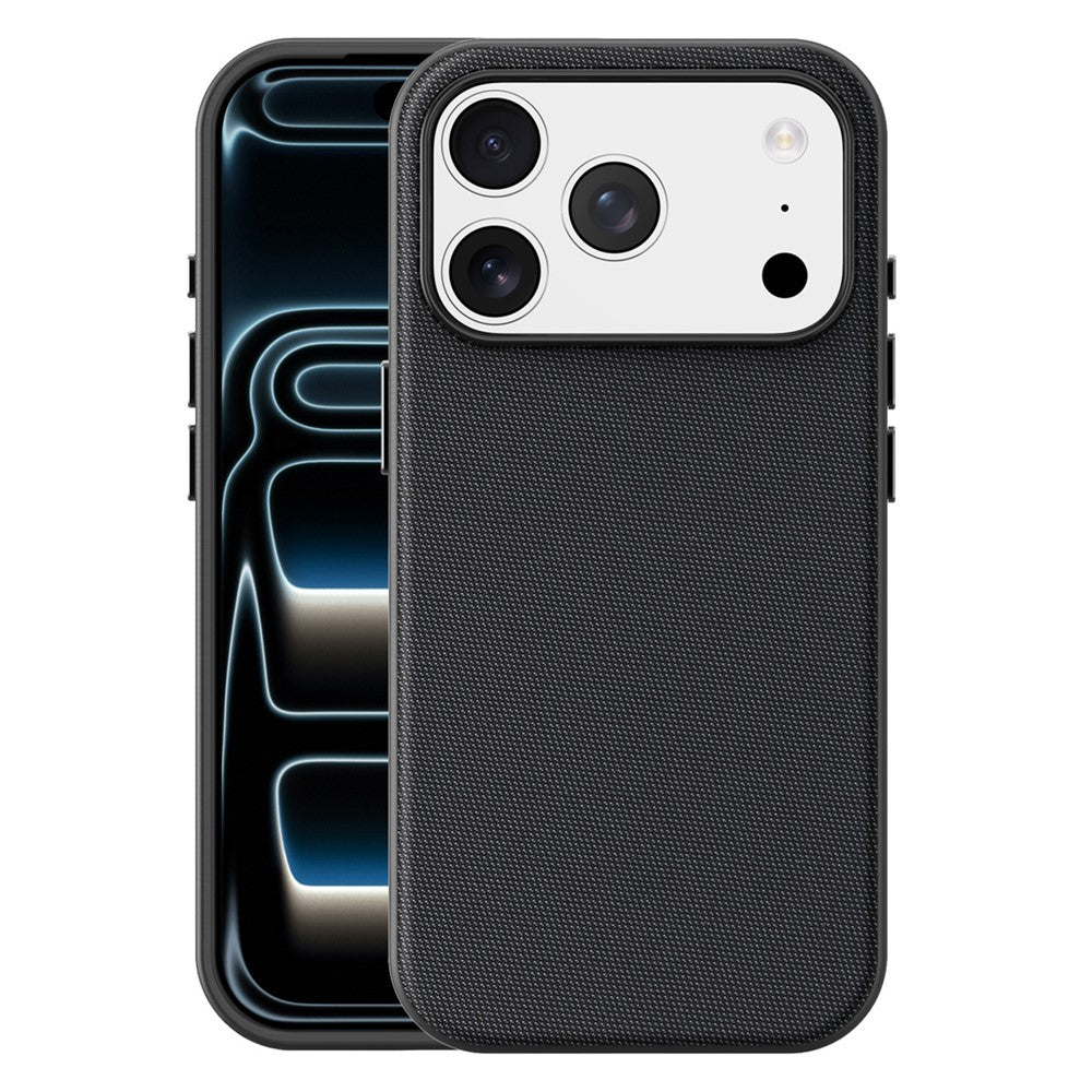 Til iPhone 17 Pro Magnetisk Cover med Stofbelagt TPU + PC Anti-Dråbe Telefoncover