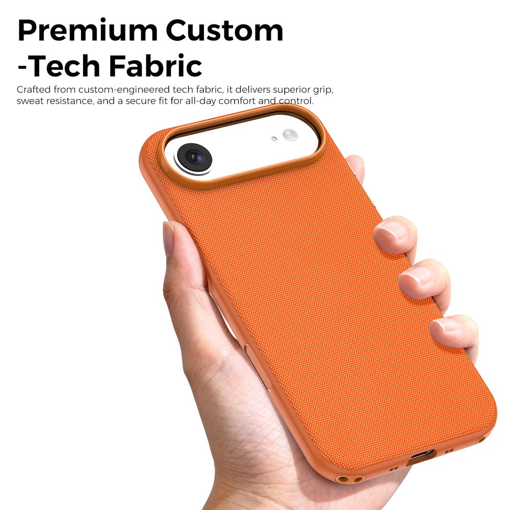 For iPhone Air Magnetic Case Tech Fabric Coated TPU + PC Anti-Drop Phone Cover