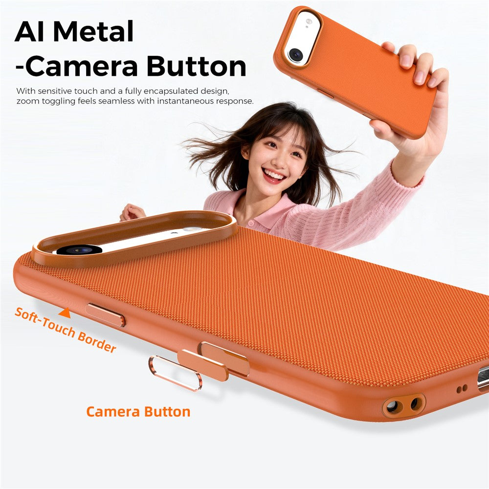 For iPhone Air Magnetic Case Tech Fabric Coated TPU + PC Anti-Drop Phone Cover