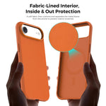 For iPhone Air Magnetic Case Tech Fabric Coated TPU + PC Anti-Drop Phone Cover
