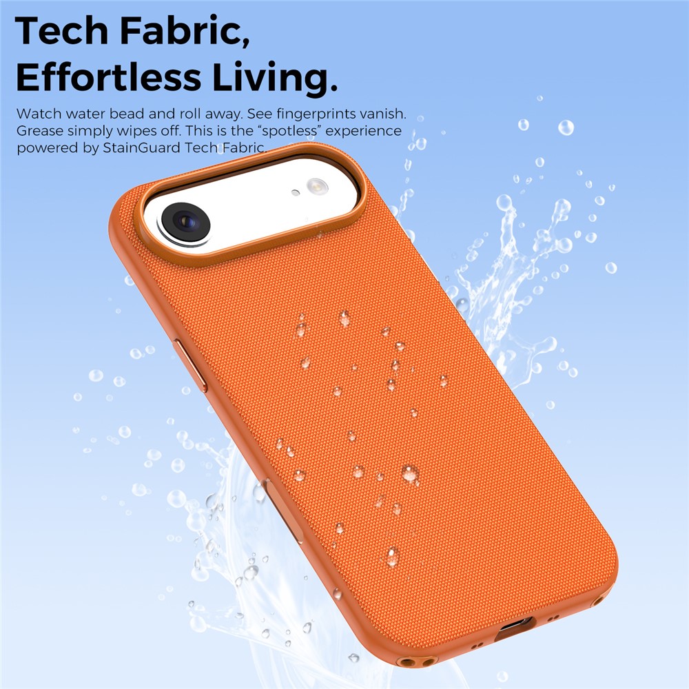For iPhone Air Magnetic Case Tech Fabric Coated TPU + PC Anti-Drop Phone Cover