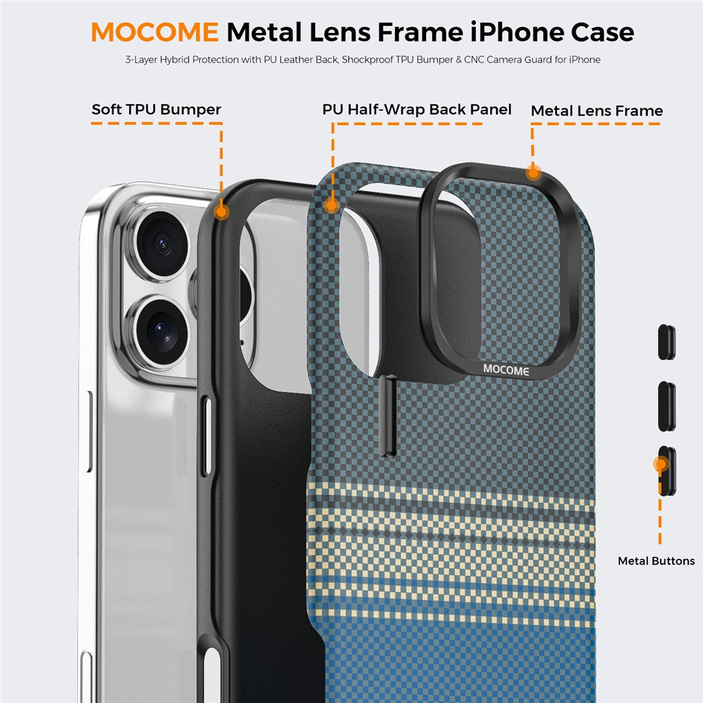For iPhone 16 Pro Max Magnetic Case Gradient Rainbow Leather Coated TPU + PC Hybrid Shockproof Cover