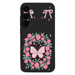 For Samsung Galaxy S26+ Magnetic Case UV Printing Butterfly Pattern Liquid Silicone Scratch Resistant Phone Cover