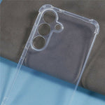 For Samsung Galaxy S26 FE Case Reinforced Corner TPU Clear Phone Cover with Lanyard