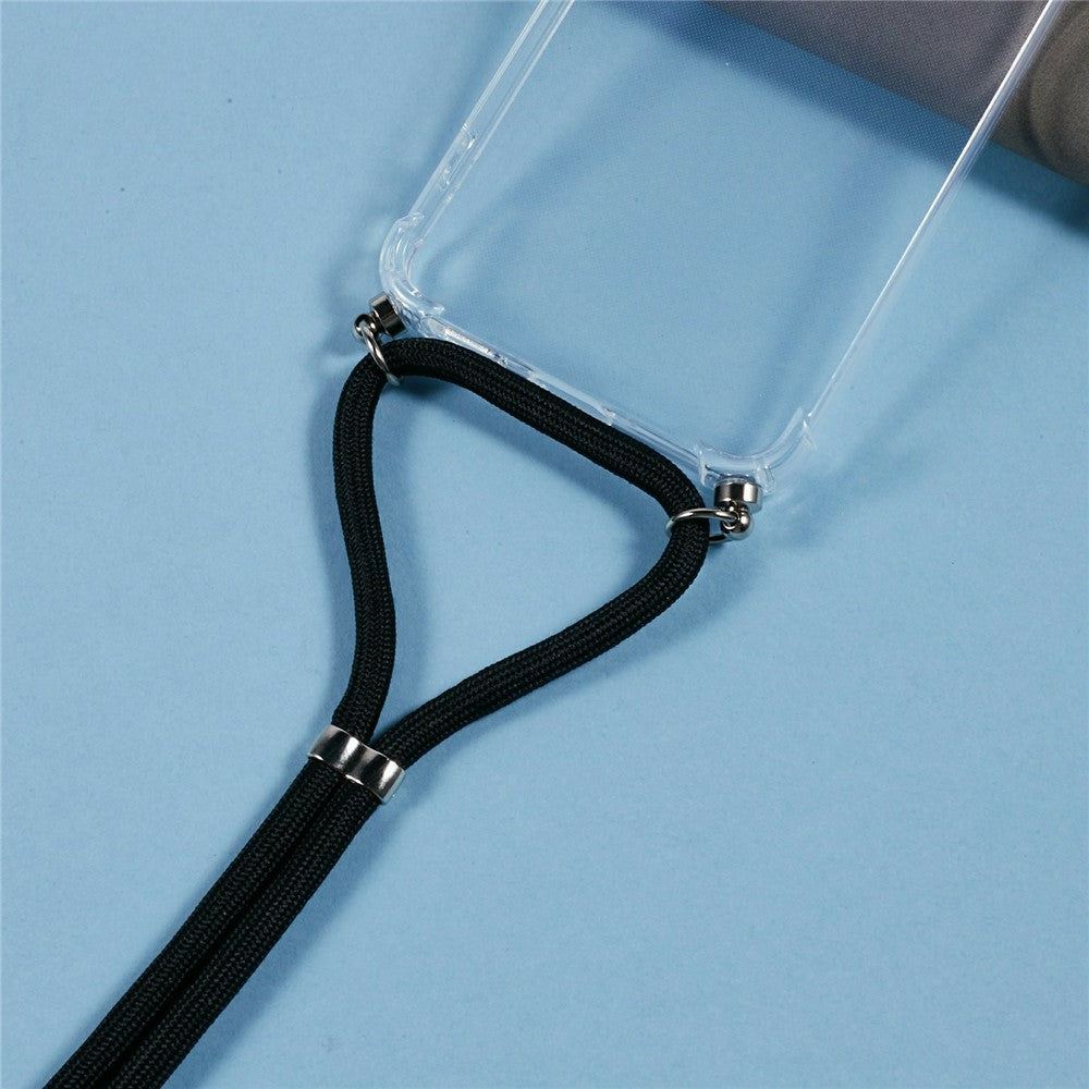 For Samsung Galaxy S26 FE Case Reinforced Corner TPU Clear Phone Cover with Lanyard