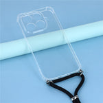 For Xiaomi 17T Pro Case Reinforced Corner TPU Clear Phone Cover with Lanyard