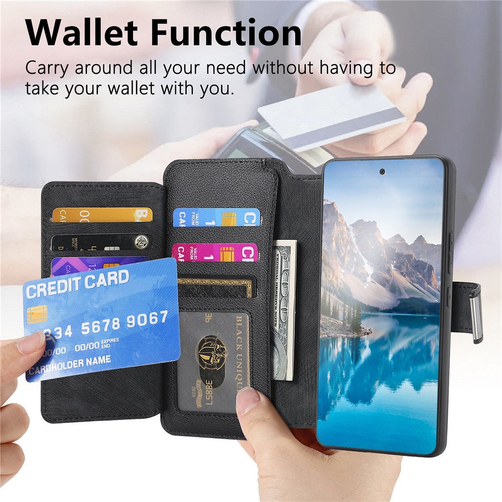 CASENEO MW-02 For Google Pixel 10a Case Detachable Magnetic Leather Flip Cover