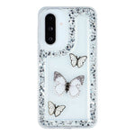 For Samsung Galaxy S25 / S24 Case DIY Butterfly Glitter Epoxy Soft TPU Phone Back Cover